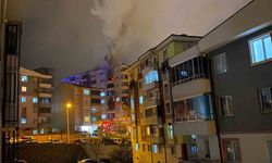 Bilecik'te binanın 6. katında yangın çıktı