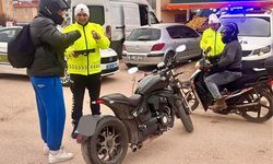 Bilecik'te motosiklet ve ATV sürücülerine trafik denetimi