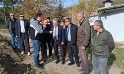 Bilecik'te Muratdere Köyü içmesuyu hattı incelendi