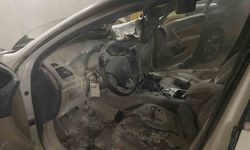 Bursa'da kapalı otoparkta yanan otomobil paniğe neden oldu