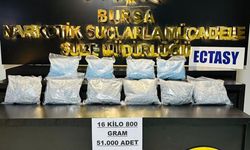 Bursa'da uyuşturucu operasyonu: 51 bin adet extacy ele geçirildi