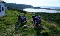 Çanakkale'deki pembe gölün güvenliği jandarma ekiplerinci sağlanıyor