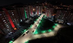 Canik Belediyesi sokaklarda aydınlatma çalışmalarına devam ediyor