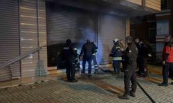 Çay toplama makinesi deposunda yangın