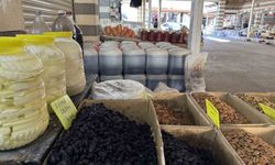 Çermik organik kuruyemiş pazarına yoğun ilgi