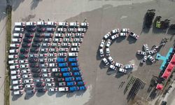 Çorum'da jandarma ve emniyete tahsis edilen 123 yeni araç törenle teslim edildi