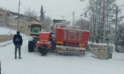 Darende'de kar yağışı etkili oluyor