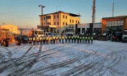 Diyarbakır Organize Sanayi Bölgesinde karla mücadele için tedbirler alındı