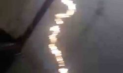 Doğu Karadeniz'de şimşekler cep telefonlarına yansıdı