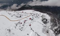 Düzce'nin yüksek kesimleri karla kaplandı