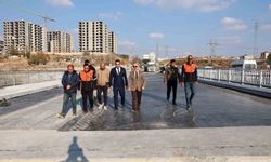 Eğriçay Köprüsü şantiye alanı incelendi