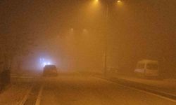 Elazığ'da gece saatlerinde yoğun sis