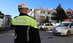 Elazığ'da yoğun bölgelerde trafik denetimi