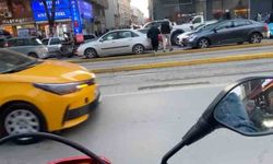 Eskişehir trafiğine takılmamak için tramvay yolunu kullandı