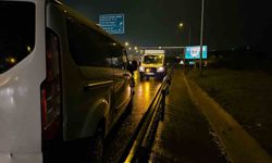 Eyüpsultan'da yağış nedeniyle 7 araç birbirine girdi: 2 yaralı