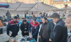 Germencik'te semt pazarında gıda denetimi