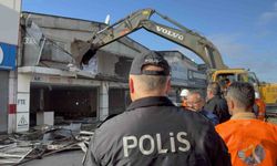 Gülsan Sanayi Sitesi'nde ilk yıkım başladı