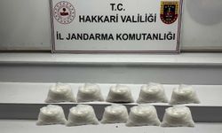 Hakkari'de 9 kilo metamfetamin ele geçirildi