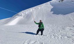 Harrut Yaylasına karlı yolda 4 saatlik tırmanış