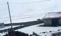 Iğdır'ın yüksek kesimleri beyaza büründü
