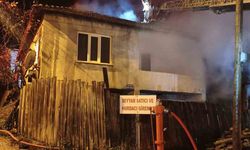 İnegöl'de samanlıkta başlayan yangın eve sıçradı