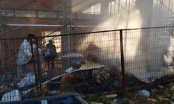 İnşaat atıklarının alev alması paniğe yol açtı