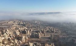 Kapadokya'ya sis çöktü