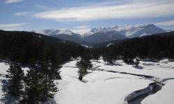 Kar yağışı sonrası Akdağ Tabiat Parkı'nda masalsı kış görüntüsü