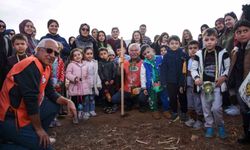 Karaman'da fidanlar toprakla buluşturuldu