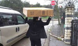 Karlı havada yürekleri ısıtan yardım