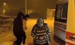 Kars'ta kar engelini aşan sağlık ekipleri hasta vatandaş için seferber oldu