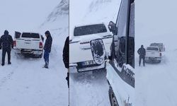 Kayak merkezi yolunda mahsur kalanlar kurtarıldı