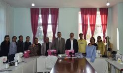 Kaymakam Ateş, Halk Eğitim kursiyerleriyle bir araya geldi