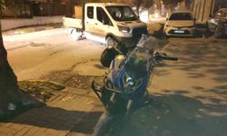 Keşan'da kamyonete çarpan motosiklet sürücüsü yaralandı
