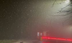 Kış turizmiyle ünlü Kartepe Kuzuyayla'ya kar yağdı