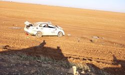 Kontrolden çıkan otomobil tarlaya uçtu: 1 yaralı