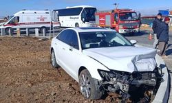 Konya'da iki otomobil çarpıştı: 2 yaralı