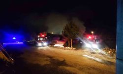 Konya'da marangoz atölyesinde yangın