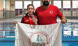 Körfezli yüzücü Trabzon'dan madalyayla döndü