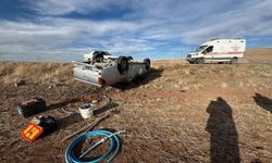 Kulu'da belediye aracı takla attı, 3 personel yaralandı