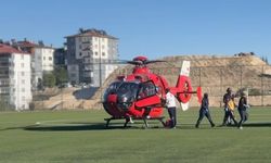Malatya'da ambulans helikopter yaşlı adam için havalandı