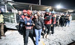 Menemen İZBAN İstasyonu'nda deprem ve kaza tatbikatı