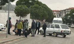 Motosiklet ve otomobilin karıştığı kazada 1 kişi yaralandı