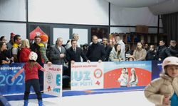 Muğla'da yeni yıl coşkusu buz paten pistiyle başladı