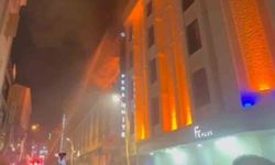 Otelin restoranında korkutan yangın