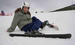 Palandöken'de kayak keyfi başladı