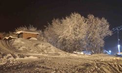 Rize'de beklenen kar yağışı başladı