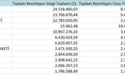 Samsun'un 'vergi yüzsüzleri' açıklandı