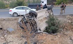 Şanlıurfa'da hafif ticari araç devrildi: Baba ve oğlu yaralandı