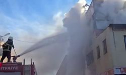 Şanlıurfa'da halı yıkama atölyesinde yangın